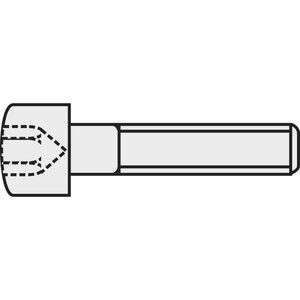 Vis cylindrique TOOLCRAFT 839662 1 pc(s) M2.5 6 mm tête cylindrique 6 pans