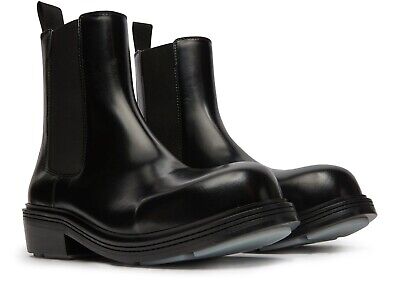 ブーツその他 BOTTEGA VENETA FIREMAN BRUSHED LEATHER BOOTS BOTTEGA VENETA Fireman Black Leather Boots New And Authentic