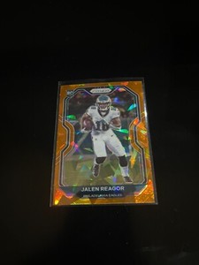 Jalen Reagor 2020 Panini Prizm Orange Ice Prizm RC Eagles 342 PWE