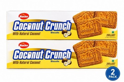 Munchee Coconut Crunch Biscuits 2 Pack 200g Each Sri Lankan Cookies