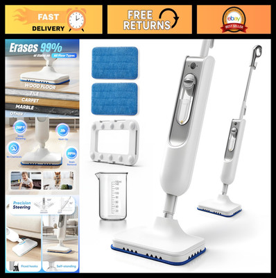 Multi-Surface Steam Mop Cleaner, Handheld Steamer for Floors, Tile, Grout, Carpe