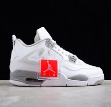 US Size 7-12 Jordan 4 Retro "White Oreo " Men's Basketball Shoes Mid Top
