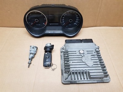 VW POLO VI 1.6 TDI 2012 (Startset) BCM-Steuergerät, Zündschloss, Schlüssel OE