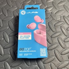 JLAB GO POP+ True Wireless EARBUDS ~35+Hours Play~Custom Sound+BASS BOOST *PINK