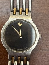 Genuine Authentic Movado Esperanza Ladies Gold  Silver Tone Watch Museum READ 