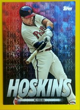 2020 Topps Player Highlights Rhys Hoskins Black #RH - 22 Rhys Hoskins - #/299