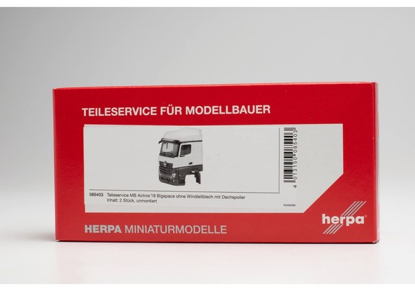 Herpa 085403 Fahrerhaus Mercedes-Benz Actros Bigspace `18 O. Windleitbleche 2 St-image