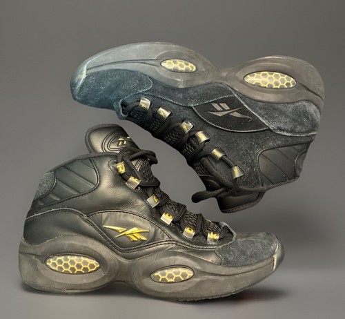 Reebok Question 1 Black/Gold 10 Year Anniversary 2006 Allen Iverson | Mens 8