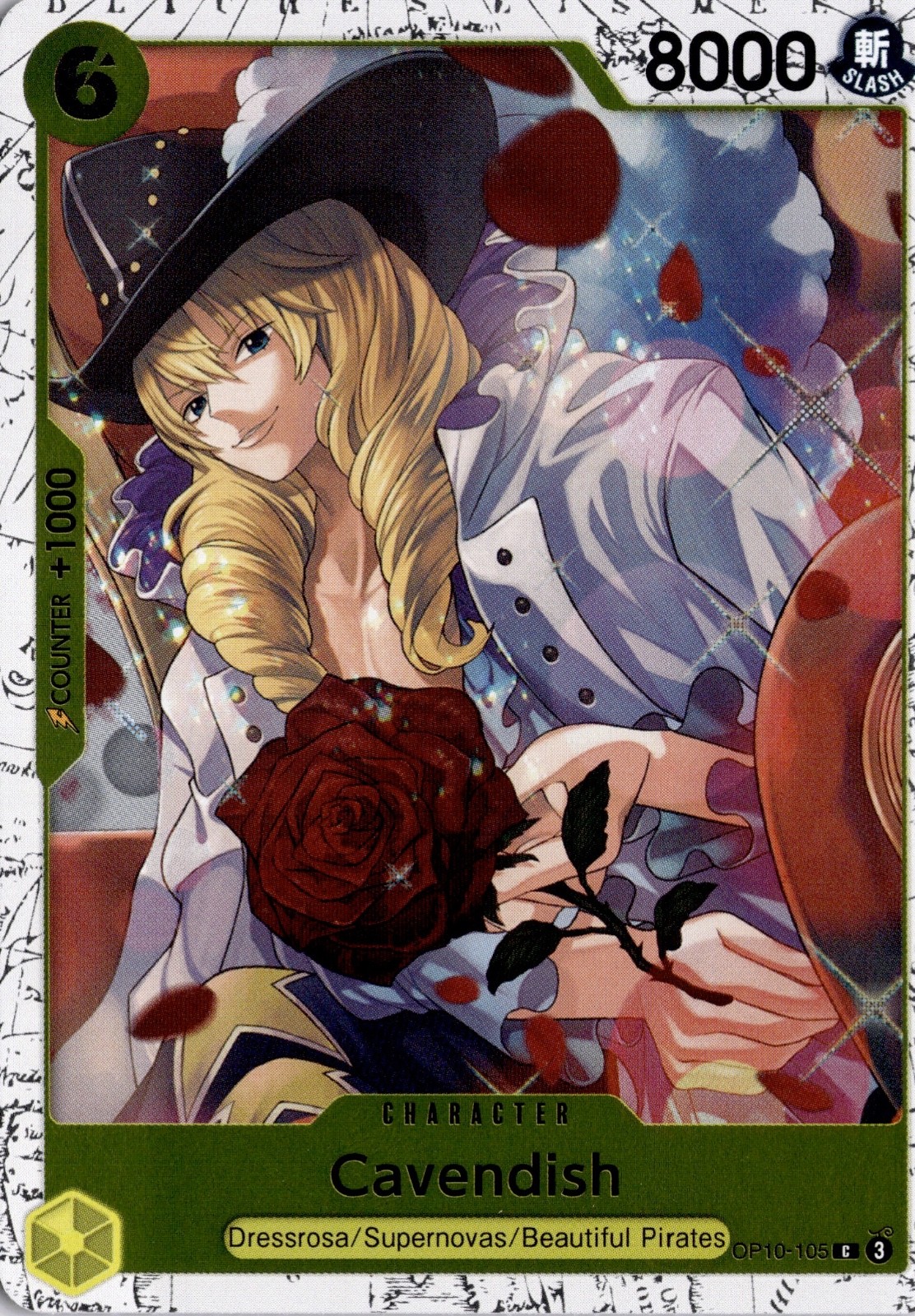 Cavendish - (Pirate Foil) C Premium Booster -The Best- Vol. 2 OP10-105 One Piece