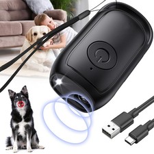 Ultraschall Hundeabwehr Anti Bell Gerät Hundebellen Stoppen mit LED-Taschenlampe