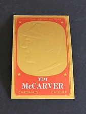 1965 TOPPS EMBOSSED BASEBALL #7 TIM McCARVER EX+ CLEAN ST. LOUIS CARDINALS 