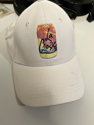 La Croix LiveLaCroix Adjustable Baseball Hat Cap Sparkling Water Promo White OS