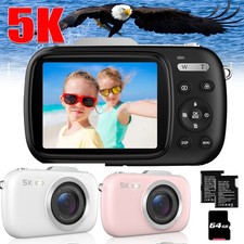 Digital Point Shoot Camera 80MP 5K UHD 18X Zoom Compact Design with 64GB Card