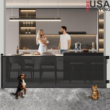 Retractable Extra Wide Baby Gates Safety Gate Child Dog Barrier Indoor Outdoor