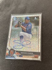 Simeon Woods Richardson Bowman Chrome Auto 2018 /71 Sparkles Refractor