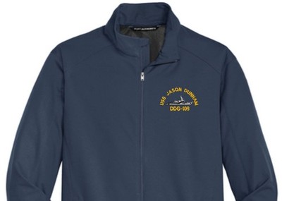 USS JASON DUNHAM DDG-109 Soft Shell Jacket.  New.  U.S. Navy