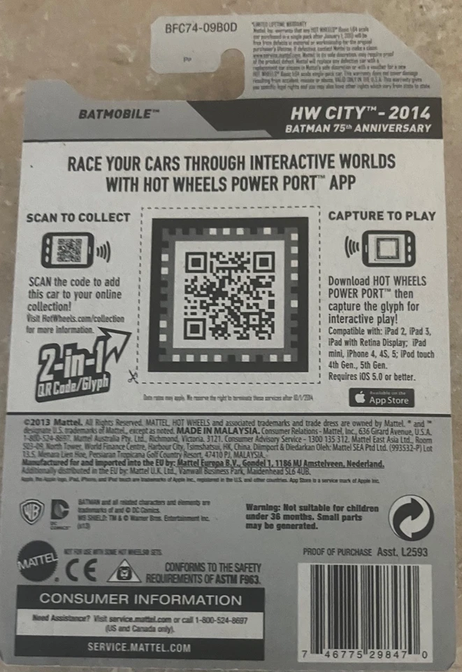 Batmobile Batman hot Wheels Dukes of Hazzard general Lee HW City 1:64 - Image 4 of 4