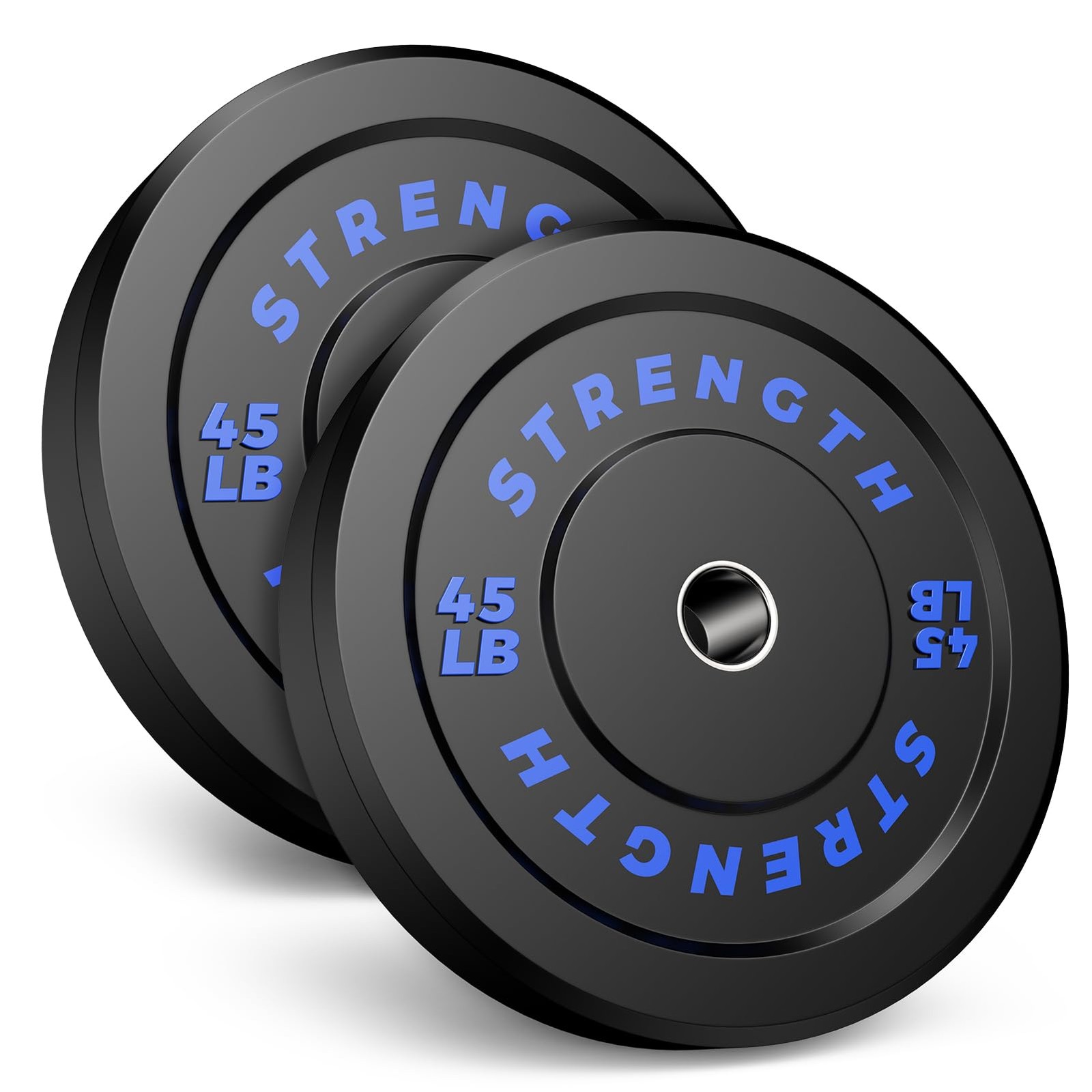 2-inch Rubber Olympic Bumper Plates for Home Gym Low Bounce Weight Plates