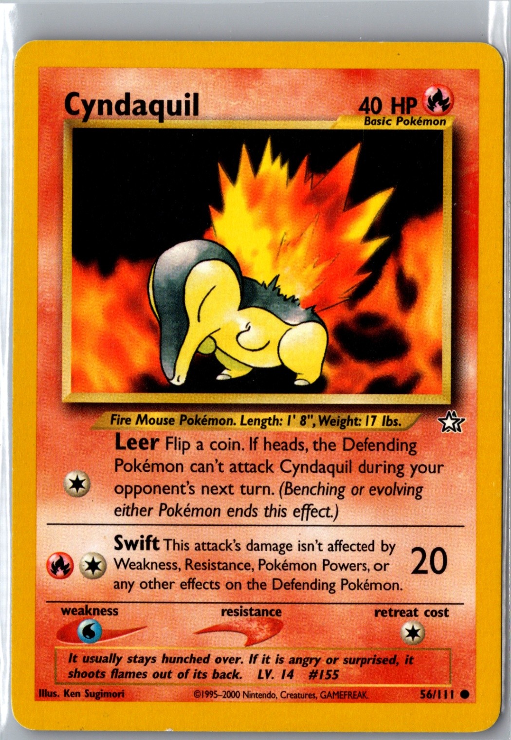 Cyndaquil (56) Common Neo Genesis 056/111 LP