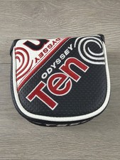 Odyssey 10 Ten XXL Mallet Putter Head Cover Magnetic Black White Red