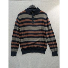 Telluride Clothing Company Sweater Vintage Men's Medium Striped Cotton Pullover