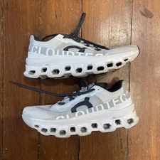 ON CLOUDMONSTER women’s ALL WHITE womens Athletic Running Walking Shoes Size 9.5