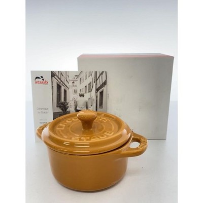 Staub Western tableware 40511-174 ceramic round 10cm mustard G
