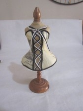 mannequin miniature brown cardboard n wood old used light weight designed