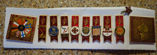 1979 Russian USSR Hockey World Championship Set: 10 Lapel Pins Badge USA CANADA