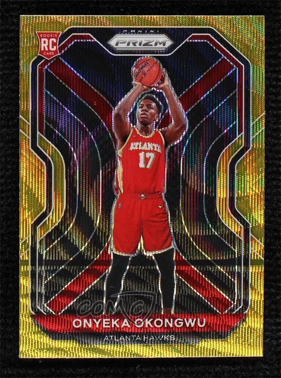 2020-21 Panini Prizm Gold Wave Prizm Onyeka Okongwu #260 Rookie RC 3f2