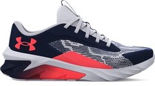 Under Armour Boys' Pre-School UA Scramjet 4 Running Shoes Midnight Navy/Mod Gray