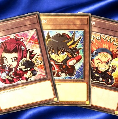 Promo Yusei - Akiza - Crow Token Playset - L5DD, Secret Rare, YuGiOh.