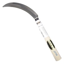 Japanese Serrated Sickle for Gardening - Compact Lightweight, Wooden Handle ...