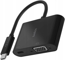 USB-C to VGA Adapter with 60W PD Charging for Laptops