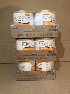 (12 Cans) PurAmino Jr Vanilla 14.1oz  Exp 11/26 FREE SHIPPING