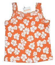 Gymboree NWT Girl's 3 6 Mo. Tropical Bloom Knit Tank w/ Ruffles