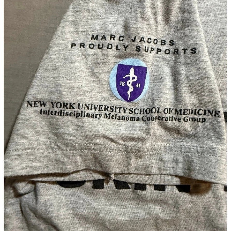 Marc Jacobs Protect The Skin You're In Tee Heidi Klum NYU School of Medicine S - Image 3 of 4