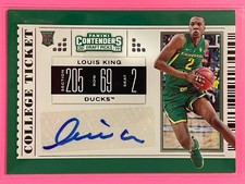 2019 Panini Contenders Draft Picks Louis King College Ticket Auto #122