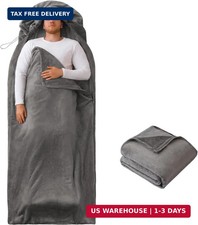 Flannel Sleeping Bag Liner, Travel Sheets for Adult Sleep Sack - Camping