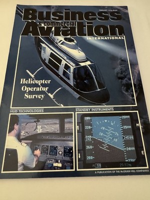 Business & Commercial Aviation International Magazine February 1996 - Original