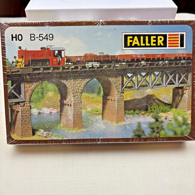 Faller B-549 HO Scale Stone Bridge Abutments (6 pcs) NIB