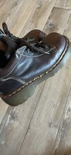 Vintage Dr. Martens 8542 Womens US 8 Brown Leather Chunky Boots England Y2K
