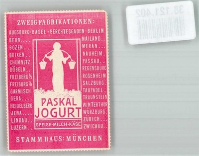 38121402 - 8000 Muenchen Paskal Jogurt Speise Milch Kaese Zweigfabrikation