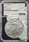 2024 Silver Eagle NGC MS70 Walking Liberty Core & Label