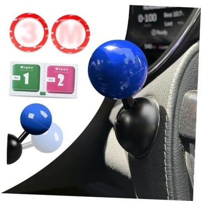 3M Push Start Joystick, Metal Accessory Cover with Engine Stop Button, D-Blue