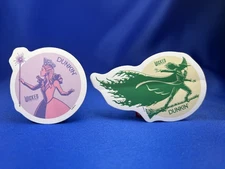 Lot of 2 Wicked for Good Dunkin Stickers Glinda Wicked Witch of the West Elphaba