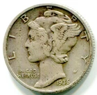 1936-S Silver Mercury Dime !! Full Fasces !