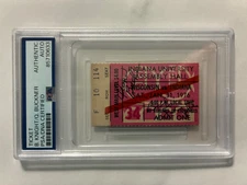 BOB KNIGHT Quinn Buckner autograph Hall of Fame PSA signed 1976 ticket HOOSIERS
