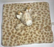 Kellytoy Giraffe Lovey Rattle Plush Security Blanket Satin Tags Soft Cuddle Toy