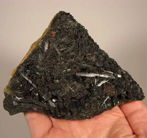 4.6" Black TOURMALINE Crystals Cluster - Jbel Ayachi, Morocco - 1 lb.